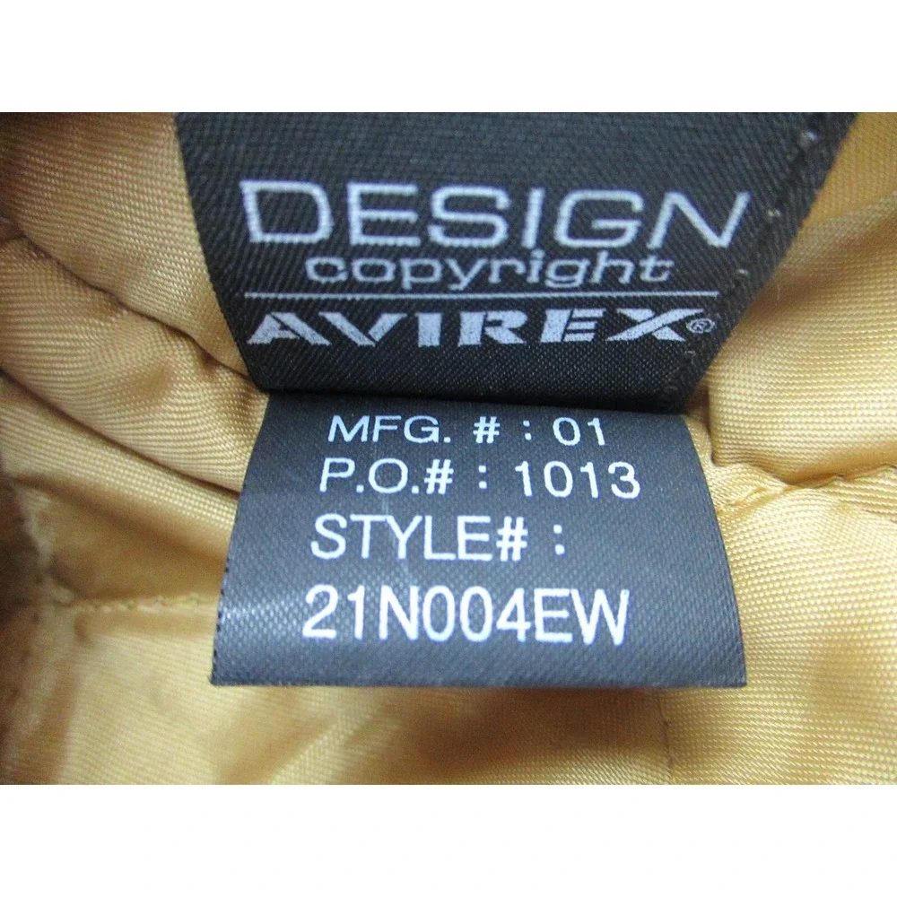 Avirex Leather Varsity Bomber Jacket Mens Size 4XL‎ Vintage 90s Y2K King Casino